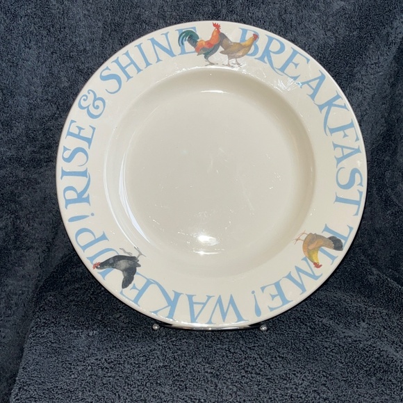 Emma Bridgewater Hen & Toast Rise & Shine Breakfast Dinner Large Plate 10 3/4" - Picture 2 of 9